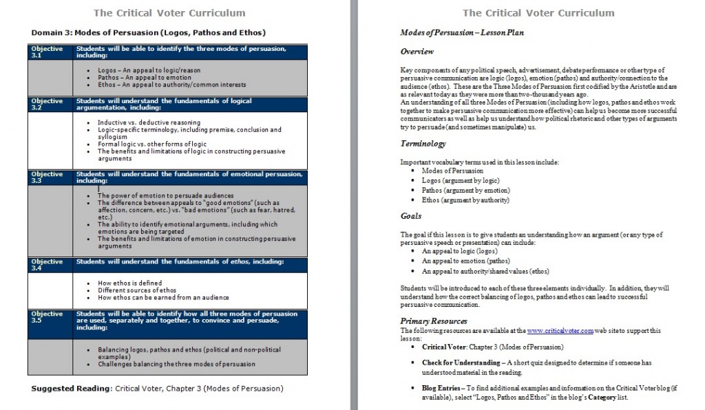 critical voter curriculum